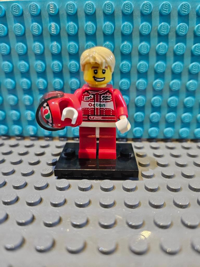 Lego Minifiguur Autocoureur CMF Serie 3 (8803), Ophalen of Verzenden, Zo goed als nieuw, Losse stenen, Lego