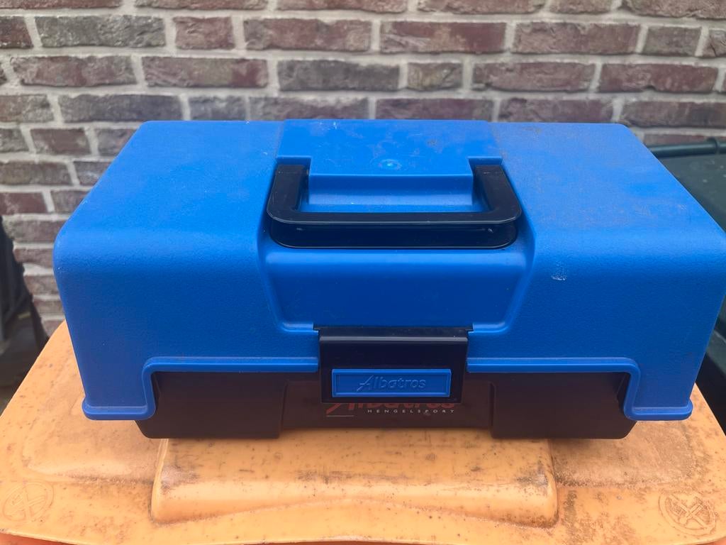 Albatros Hengelsport Viskoffer - Blauw, Ophalen, Gebruikt, Koffer of Tas
