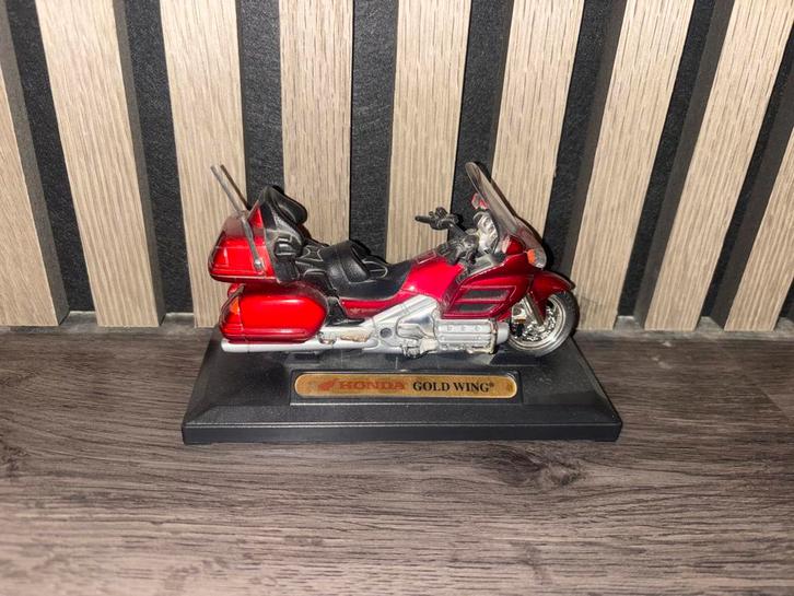 Honda Gold Wing modelmotorfiets - Gedetailleerd schaalmodel, Hobby en Vrije tijd, Modelbouw | Auto's en Voertuigen, Zo goed als nieuw