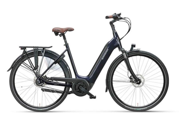 BATAVUS Finez E-go Power Exclusive D53 Lageinstap Donkerblau, Fietsen en Brommers, Elektrische fietsen, Nieuw, Batavus, 51 tot 55 cm