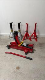 Garagekrik en 4 assteunen, Auto diversen, Ophalen, Zo goed als nieuw, Hydraulisch, Garagekrik
