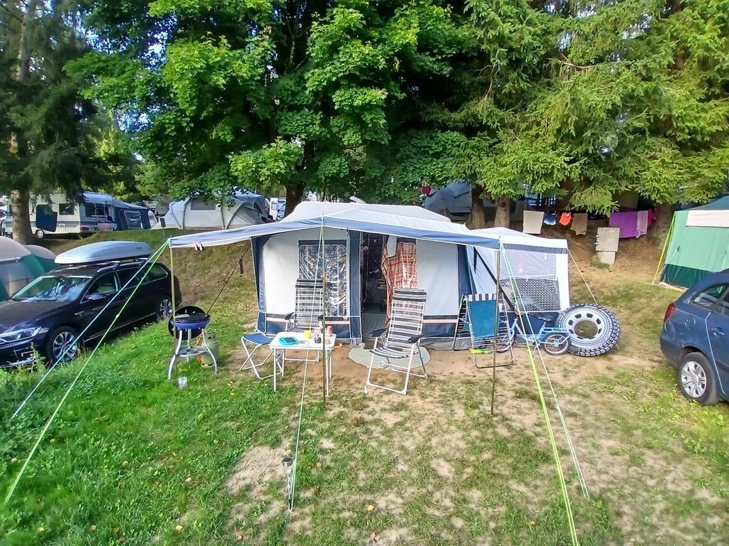 Caravan Optima 4000t met voortent en luifel, Overige merken, Treinzit, Tot en met 3, Particulier