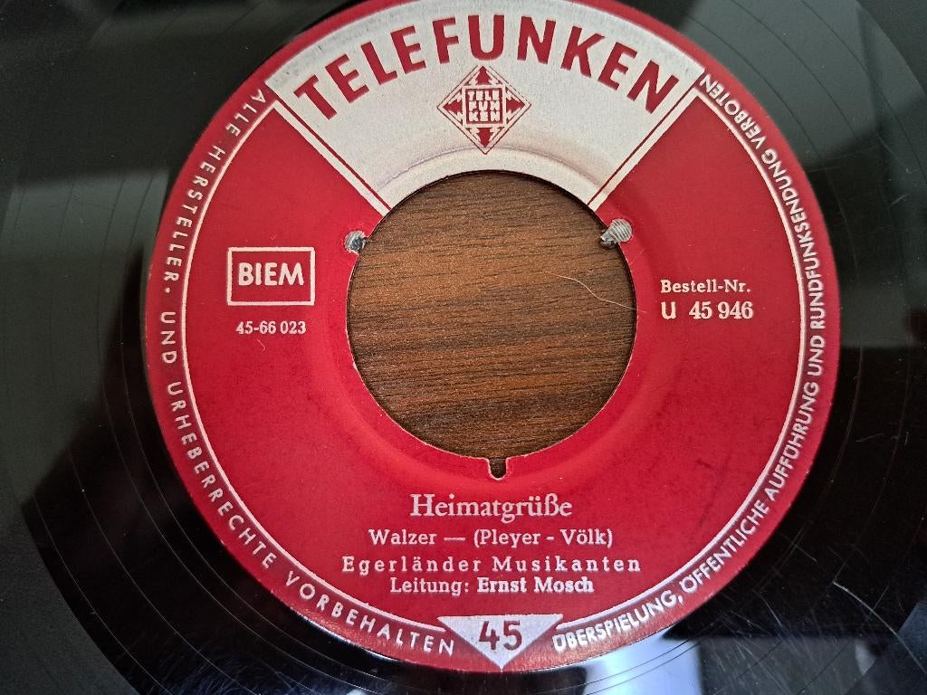 Egerländer Musikanten – Heimatgrüße / Schätzlein, Overige genres, 7 inch, Single, Ophalen of Verzenden