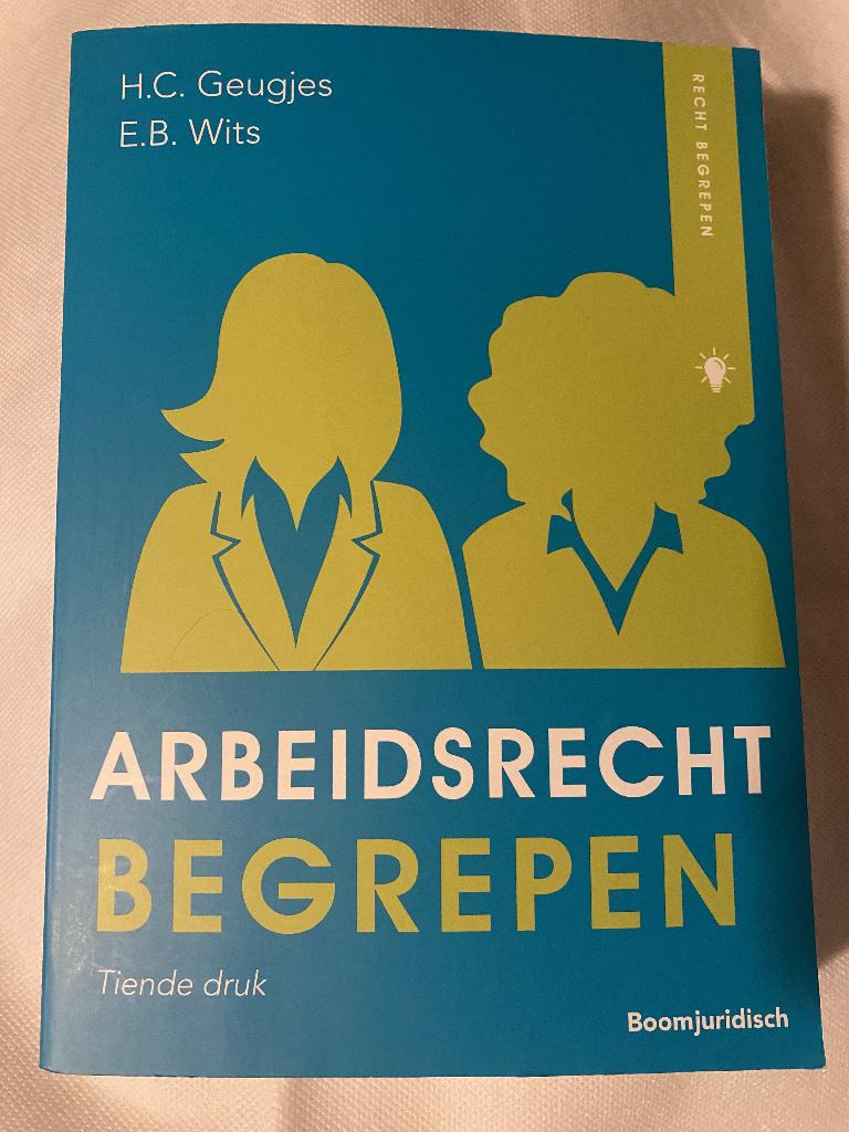 Arbeidsrecht begrepen 10e druk, Boeken, Zo goed als nieuw, H.C. Geugjes, E.B. Wits, Beta, HBO