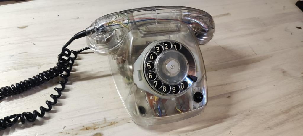 Doorzichtige T65 telefoon "Delft" - Zeer goede staat, Telecommunicatie, Ophalen of Verzenden, Zo goed als nieuw