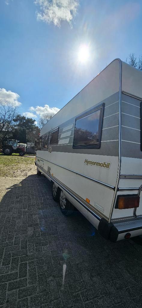 Hymer tandemasser 1991, Caravans en Kamperen, Campers, Particulier, tot en met 5, Integraal, Hymer, Overige merken, Diesel, Handgeschakeld