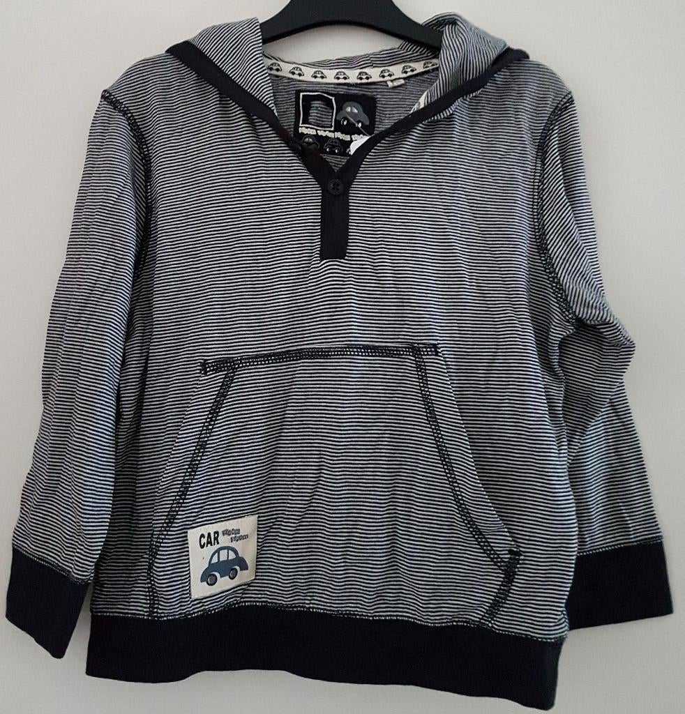 Gestreepte hooded longsleeve maat 98 NIEUW (9630), Kinderen en Baby's, Kinderkleding | Maat 98, Nieuw, Ophalen of Verzenden, Shirt of Longsleeve