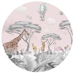 Jungle Behangcirkel - Muurcirkel - Babykamer - Muursticker, Verzenden, Nieuw, Wanddecoratie