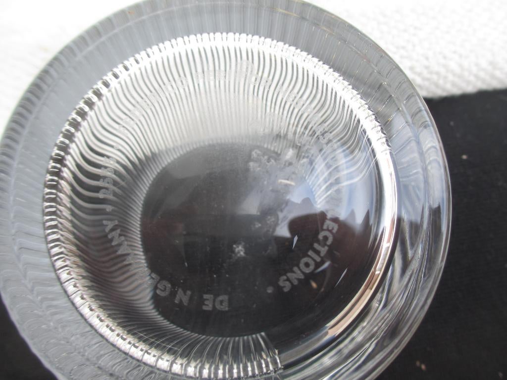 Design NESPRESSO 4 stuks Barista glazen /Schoteltjes, Ophalen of Verzenden, Zo goed als nieuw, Meerkleurig, Overige merken