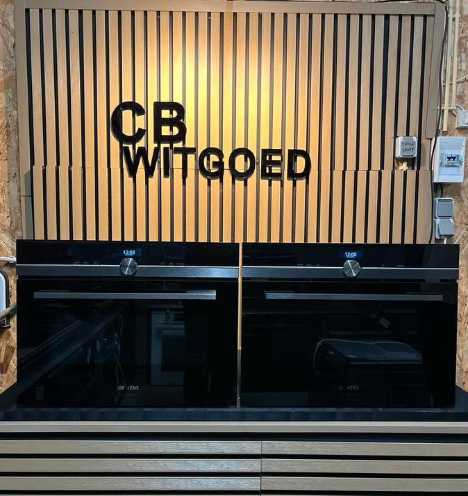 Siemens IQ700 blacksteel studioline set oven en magnetron, Witgoed en Apparatuur, Ovens, Refurbished, Inbouw, Oven met grill, 45 tot 60 cm