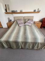 Boxspring 2x1 persoon, Ophalen, Gebruikt, Beige, Tweepersoons