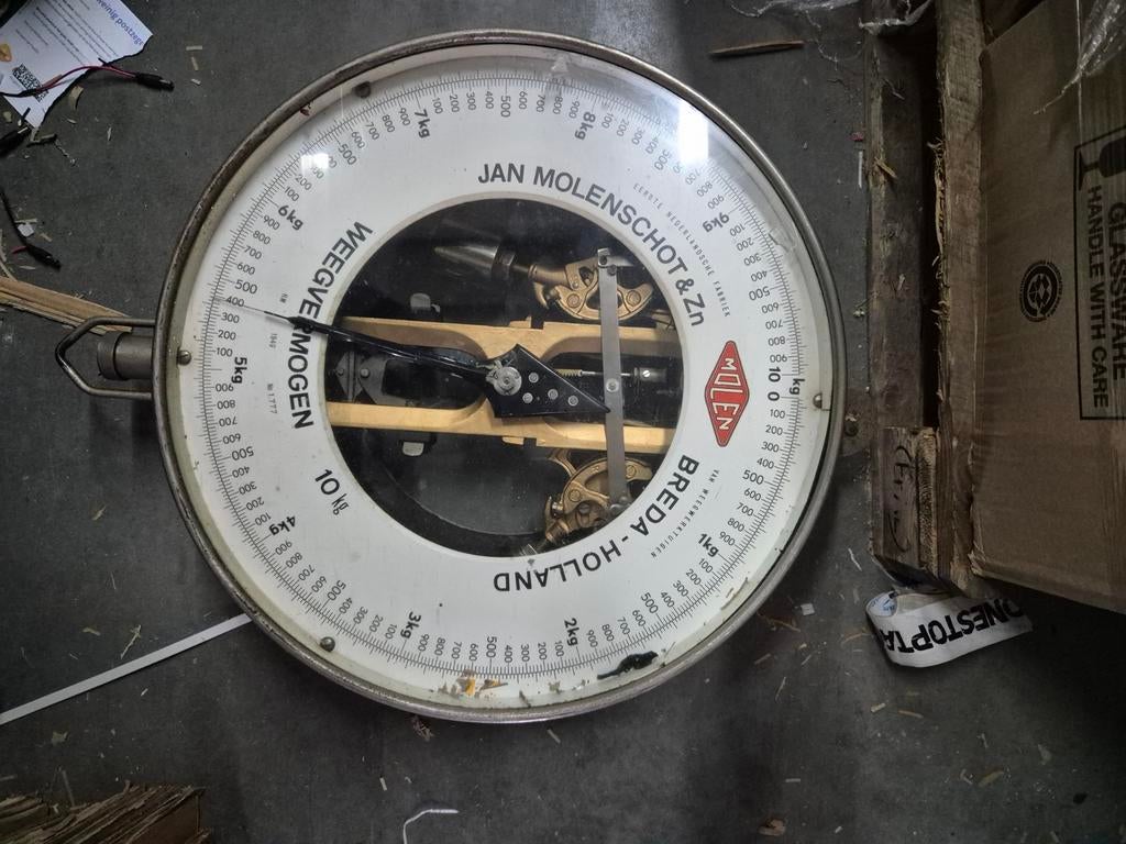 Weegschaal Jan Molenschot & Zn Breda, Ophalen