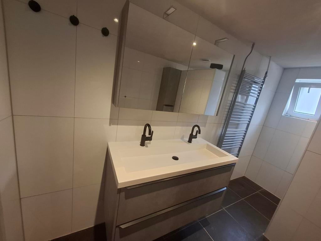 3-delige badmeubel set met wasbak, kast en spiegelkast, Huis en Inrichting, Badkamer | Badkamermeubels, Ophalen, 50 tot 100 cm