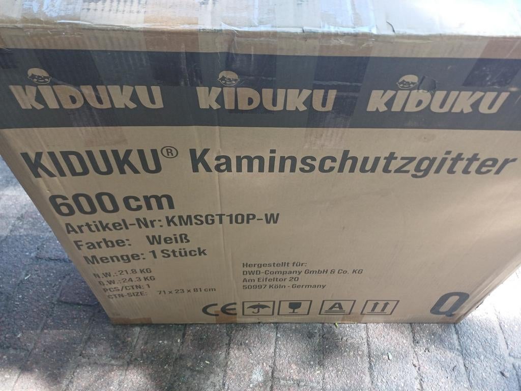 KIDUKU Kaminschutzgitter 600 cm Wit - Veiligheidshek, Ophalen of Verzenden, Nieuw, Metaal of IJzer, 115 cm of meer