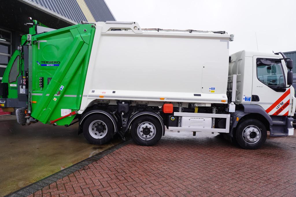 DAF LF 220 FAG Terberg Vuilniswagen achterlader Euro6, Auto's, Wit, Origineel Nederlands, Bedrijf, Diesel