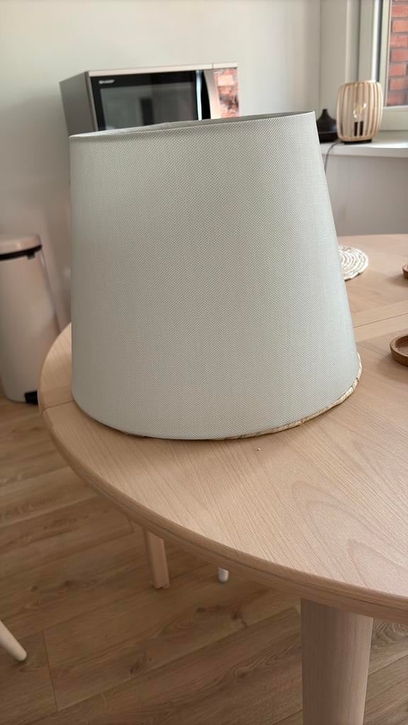 Lampenkap grijs, Huis en Inrichting, Lampen | Lampenkappen, Ophalen, Zo goed als nieuw, Rond, 25 tot 50 cm