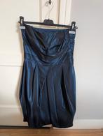 Strapless cocktailjurk maat 38, Maat 38/40 (M), Blauw, Cocktailjurk, Ophalen of Verzenden