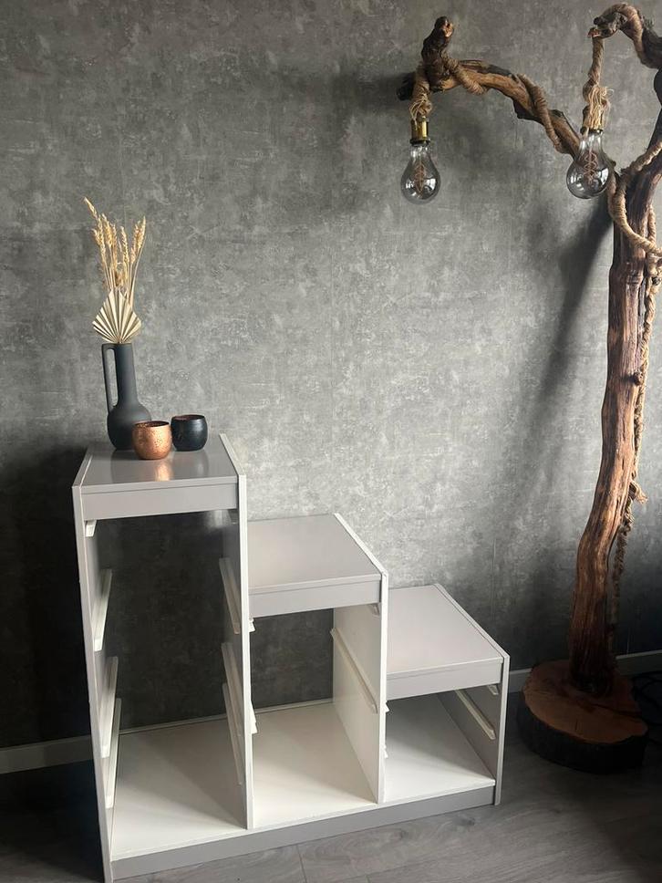 IKEA TROFAST kast crème/taupe – zonder bakken, Huis en Inrichting, Tafels | Sidetables, Zo goed als nieuw, 25 tot 50 cm, Rechthoekig