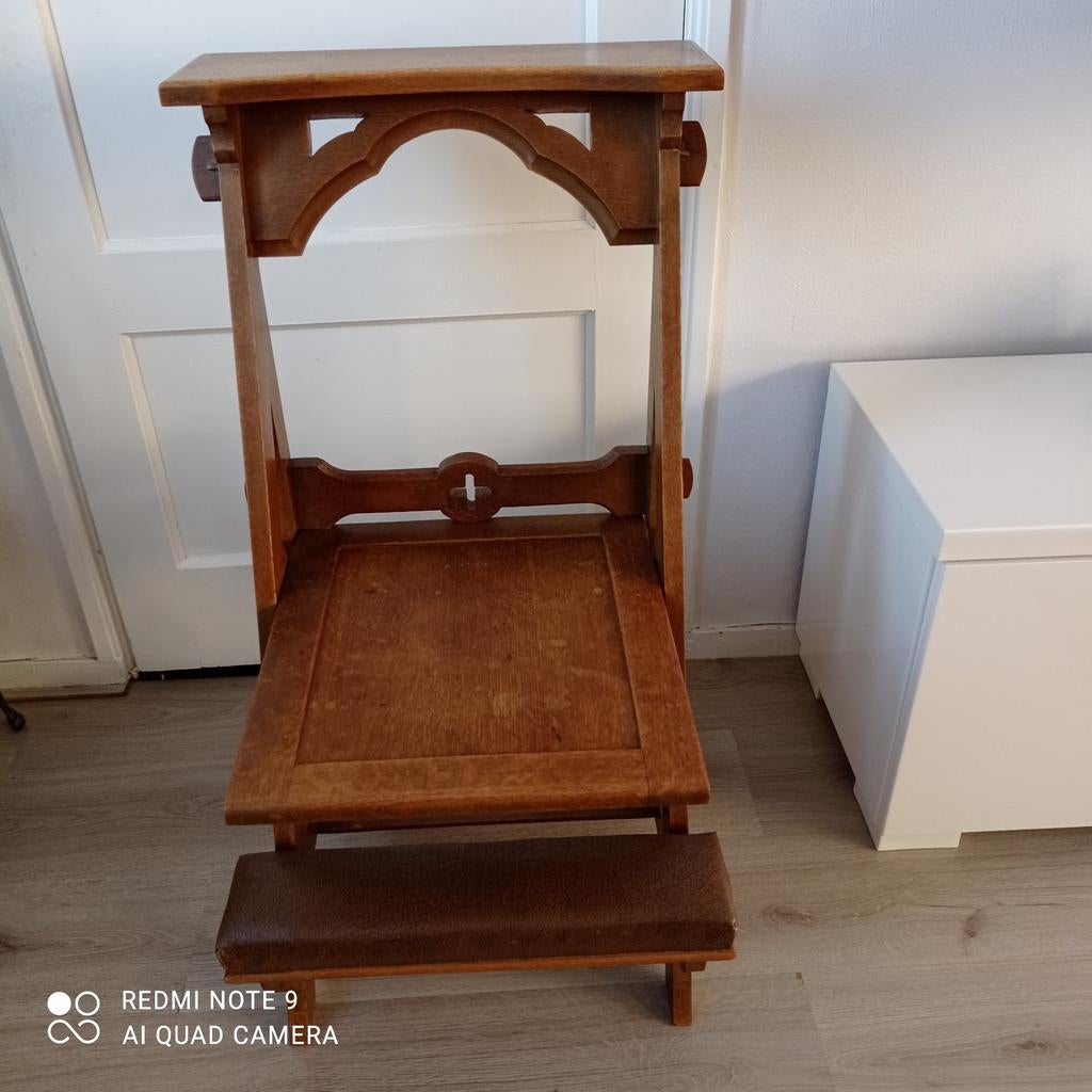 antieke Kerk stoel, Antiek en Kunst, Ophalen of Verzenden