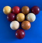 10 vintage biljartballen, Ophalen of Verzenden, Zo goed als nieuw, Keu of Ballen