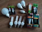 14 diverse lampen: E27, E14, LED en spaarlampen, 30 tot 60 watt, Led-lamp, Gebruikt, E27 (groot)