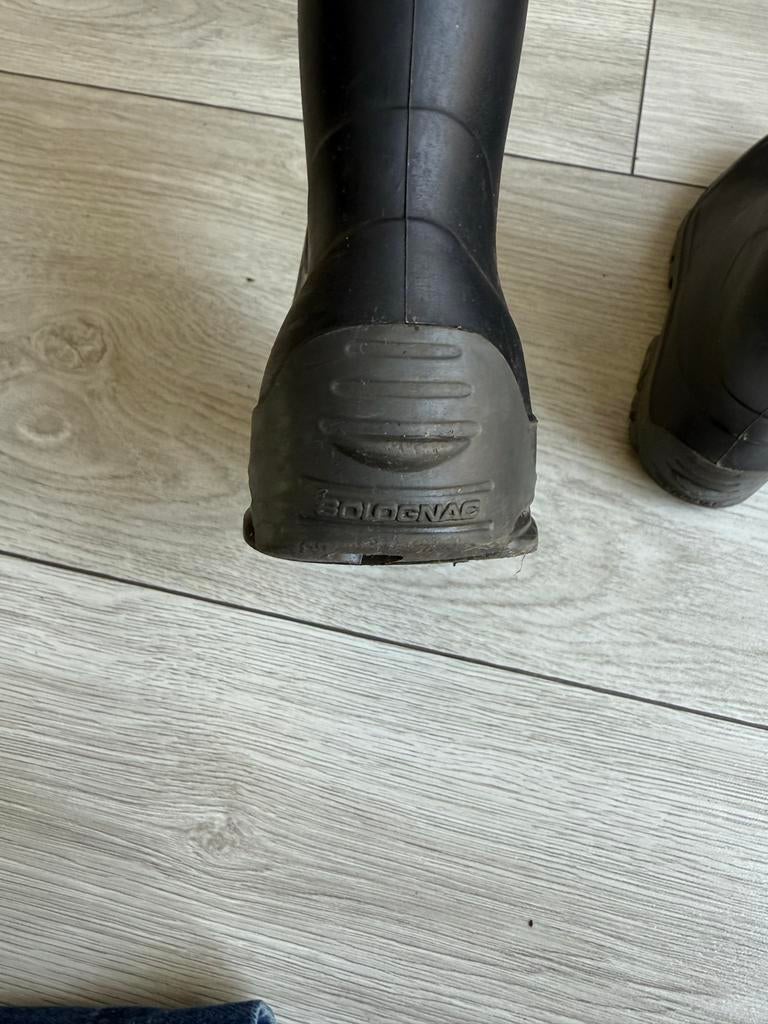 Zwarte Solognac regenlaarzen, Ophalen of Verzenden, Gedragen, Zwart, Regenlaarzen