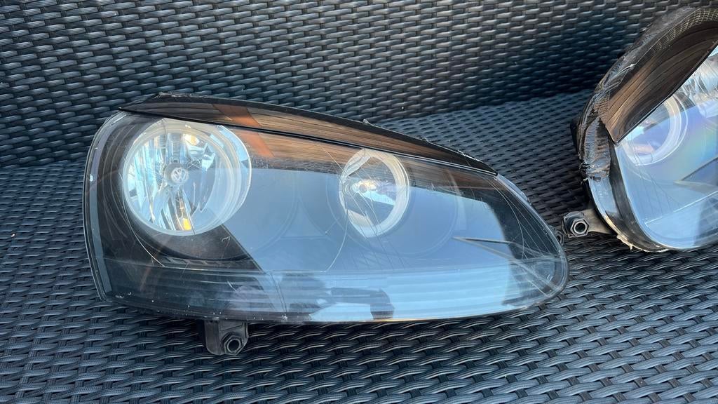 Golf 5 Angel Eyes Koplampen - Set (Gebruikt), Auto-onderdelen, Verlichting, Ophalen, Gebruikt, Volkswagen