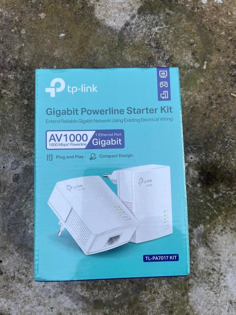 TP-Link Gigabit Powerline Starter Kit AV1000, Computers en Software, Powerlines, Nieuw, Ophalen of Verzenden