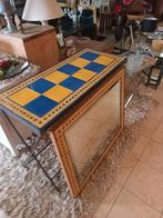 Mooie Kleurrijke Sidetable met Bijhorende Spiegel., Ophalen, Gebruikt, 100 tot 150 cm, 25 tot 50 cm