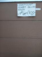 Composiet tuinscherm, Ophalen, 150 tot 200 cm, Composiet, Zo goed als nieuw