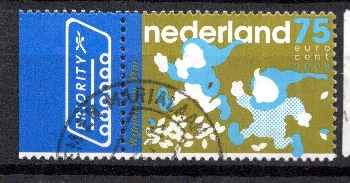 gestempelde zegel. Jaar 2008: kabouter, Ophalen of Verzenden, Na 1940, Gestempeld