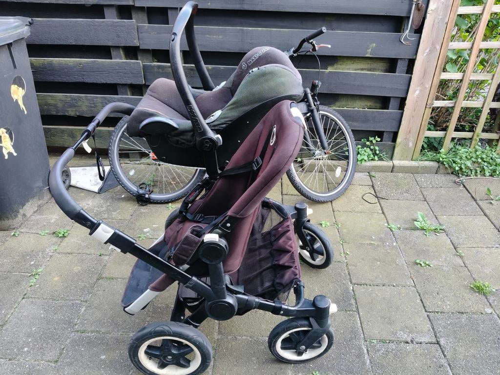 Bugaboo Donkey Duo compleet met Maxi-Cosi's en accessoires, Kinderen en Baby's, Kinderwagens en Combinaties, Ophalen, Gebruikt