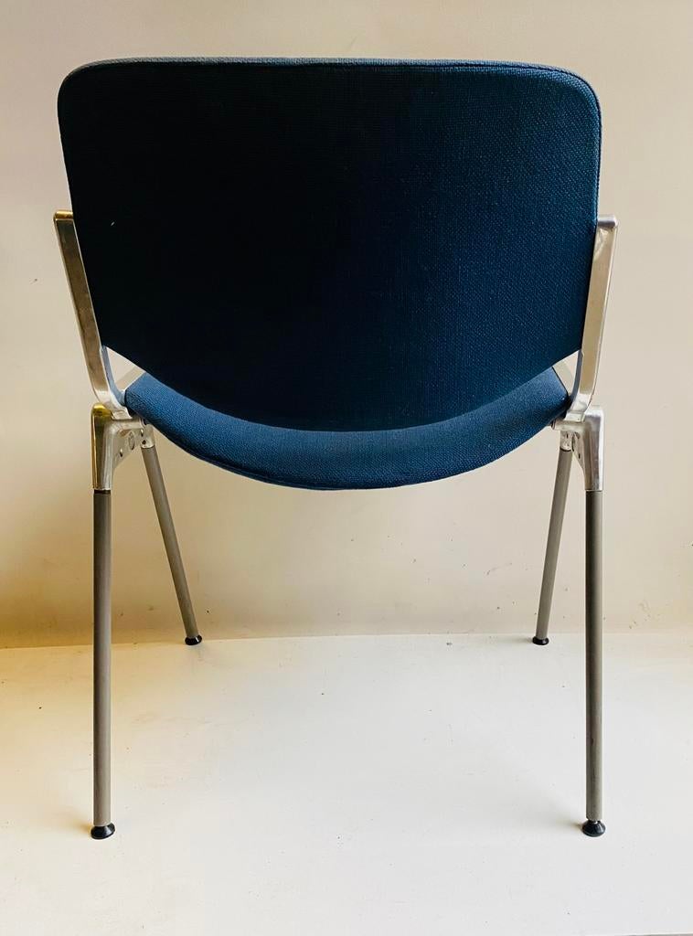 Castelli Italy stoel DSC 106 design G. Piretti, Huis en Inrichting, Stoelen, Castelli, Italie, Gebruikt, Blauw