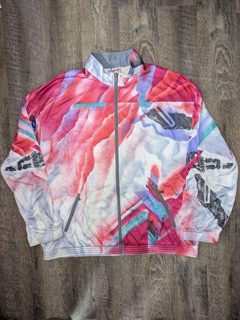 Australian Glimmer Gabber Vintage Jacket size 58, Paars, Maat 56/58 (XL), Ophalen of Verzenden, Gedragen