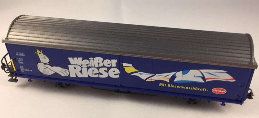 Märklin goederenwagon Hbis met bordes, Wisselstroom, Wagon, Ophalen of Verzenden, Zo goed als nieuw