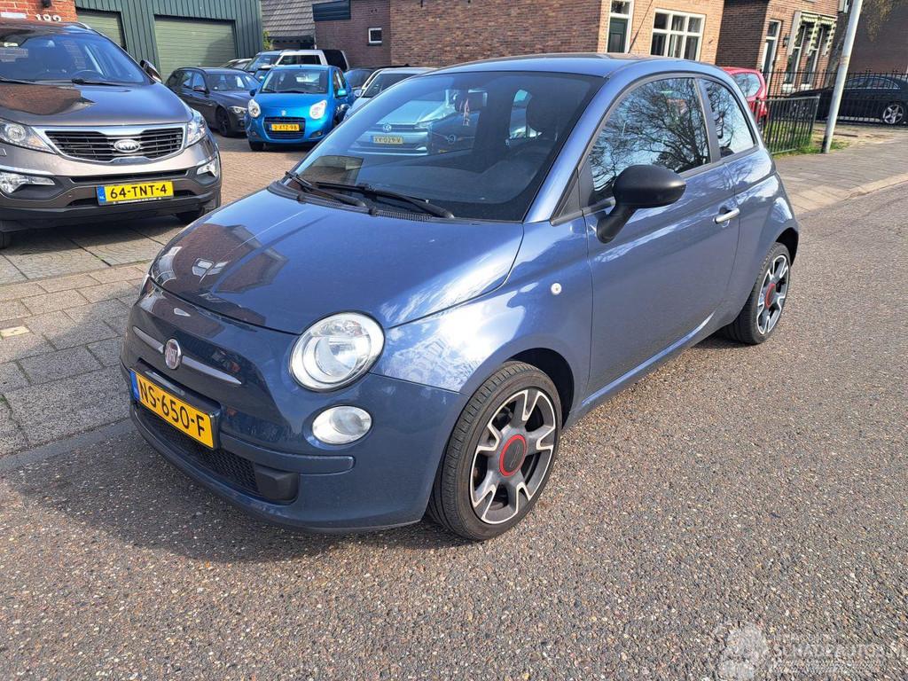 Fiat 500 0.9 twinair bi coler (bj 2011), Blauw, Handgeschakeld, Hatchback, Fiat