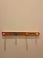 Houten kapstok met kleurrijke haken, Gebruikt, Minder dan 100 cm, Hout, Ophalen