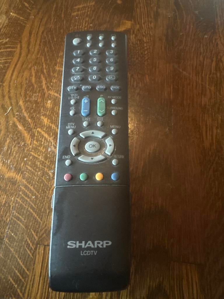 Sharp LCDTV afstandsbediening, Ophalen of Verzenden, Gebruikt