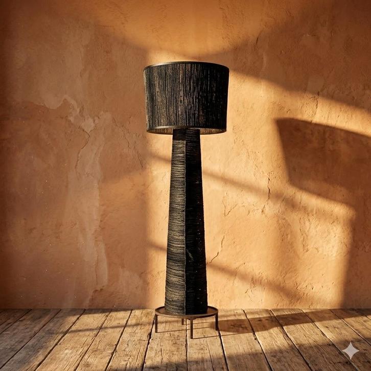 Exclusieve Vloerlamp 'SY Black' – Hoogte 170 cm – Nieuw!, Huis en Inrichting, Lampen | Vloerlampen, Nieuw, 150 tot 200 cm, Overige materialen