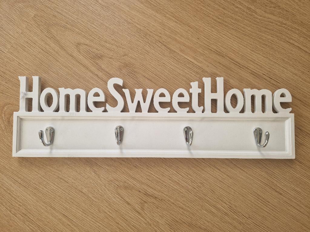 Wandkapstok "Home Sweet Home", Wandkapstok, Ophalen of Verzenden, Zo goed als nieuw, Minder dan 100 cm