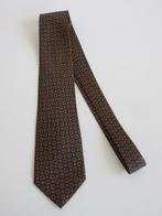 Eduard Pelger zwarte stropdas met rood gele medaillonnetjes, Zwart, Ophalen of Verzenden, Zo goed als nieuw, Met patroon