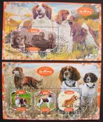 - 692 - 2 Blokken met Honden., Verzenden, Gestempeld, Dier of Natuur