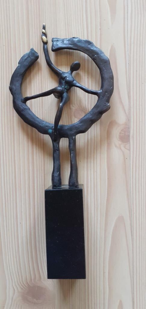 Bronzen beeldje artihove, Antiek en Kunst, Ophalen, Brons, Beeld, 20 - 50 cm