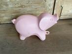 Groot vintage plastic varken. Rose kunststof. 25 cm., Ophalen, Gebruikt, Jongen of Meisje