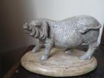 mooi beeld van en varken uit massief kunststof 23/15 cm, Ophalen of Verzenden