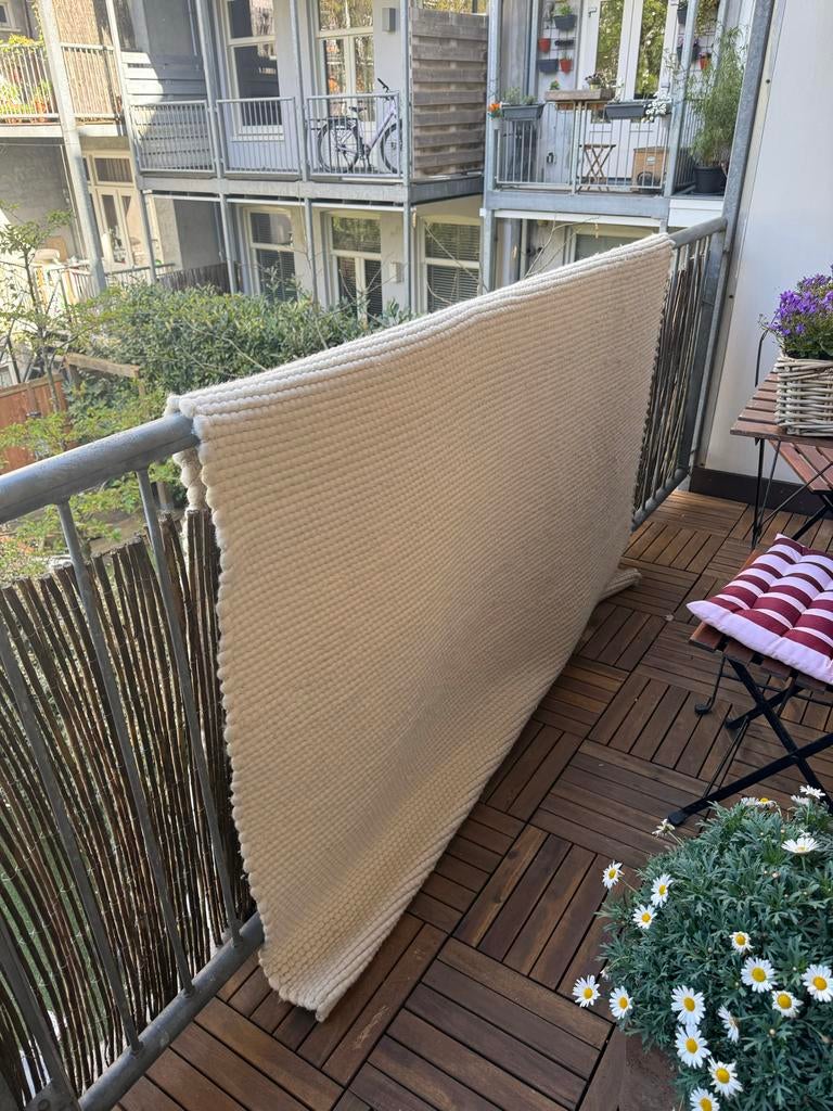 Volero Vloerkleed 160x230 - Crème/Wit, Huis en Inrichting, Ophalen, Gebruikt, 150 tot 200 cm, 200 cm of meer