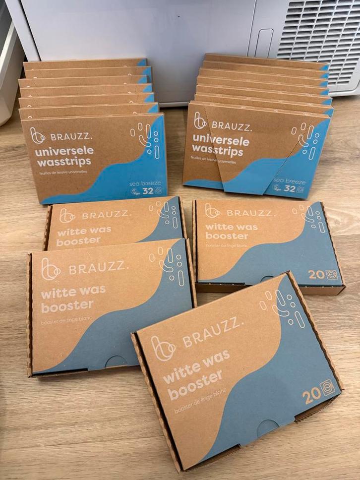 Nieuw! Brauzz Wasstrips & Witte Was Boosters, Huis en Inrichting, Schoonmaakartikelen, Schoonmaakmiddel, Ophalen of Verzenden