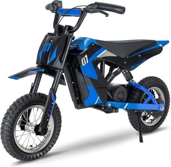 Elektrische Crossmotor voor Kinderen - Blauw/Zwart, Fietsen en Brommers, Ophalen of Verzenden, Zo goed als nieuw, Overige merken