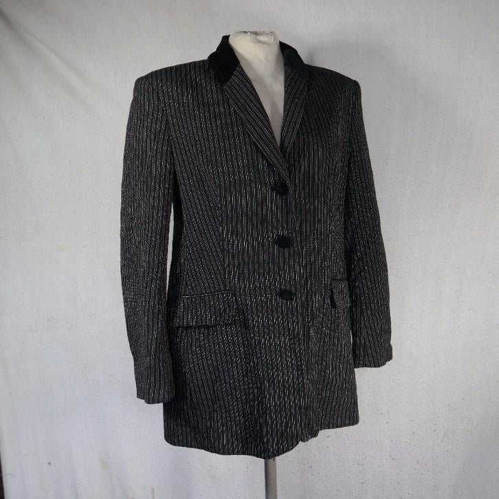 Mooi damesjasje.Zwart, witte krijtstreep.Mt 40.Merk Vavite, Kleding | Dames, Jasjes, Kostuums en Pakken, Maat 38/40 (M), ., Zwart