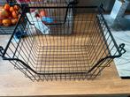 House doctor: Zwarte metalen mand voor fruit en groenten, Ophalen, Overige materialen, Mand, Zo goed als nieuw